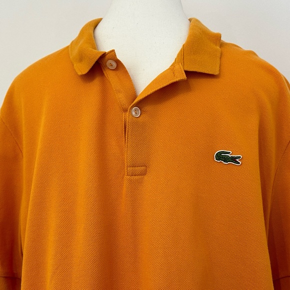 Men’s Lacoste Live Orange Golf Polo Shirt- Size 5 (Large) - Picture 2 of 5